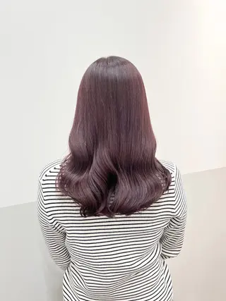 ミディアム カラー ヘアアレンジ 似合わせレイヤー/ 美髪縮毛矯正/ミナエのヘアスタイル