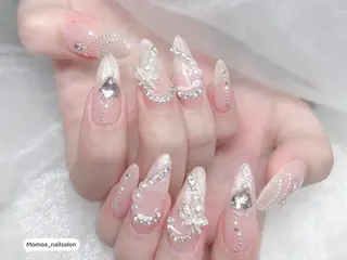 ネイル MoMoA Nail ネイル長さ出し専門店のネイルデザイン