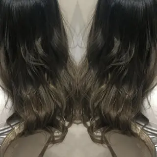 ロング カラー ヘアアレンジ See by merのマツエク・マツパデザイン