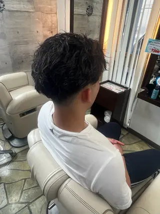 パーマ メンズ 👑縦落ちパーマ番長 💎Shoki/生駒のヘアスタイル