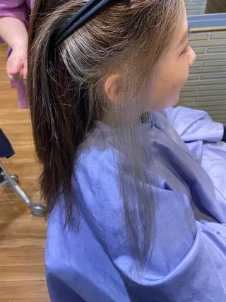 セミロング カラー 土井 祐之介のヘアスタイル