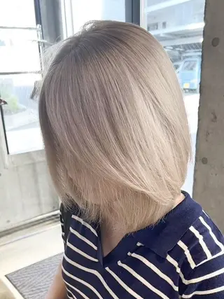 ミディアム カラー 盛れる艶髪カラー Harusa🎀のヘアスタイル