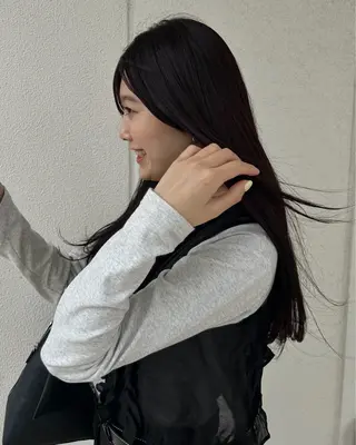 ロング カラー 田中 遥陽のヘアスタイル