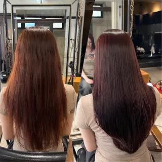 ロング カラー ヘアアレンジ レイヤー/艶髪矯正 🪐takushiのヘアスタイル