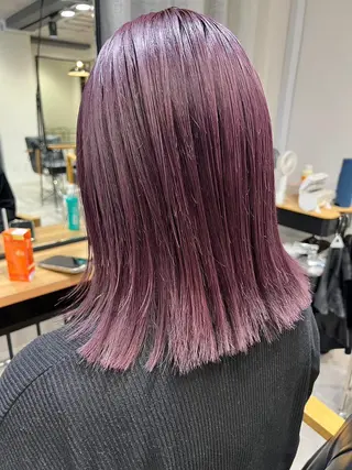 ミディアム カラー 透明感×ダブルカラ ーHarusa🎀のヘアスタイル
