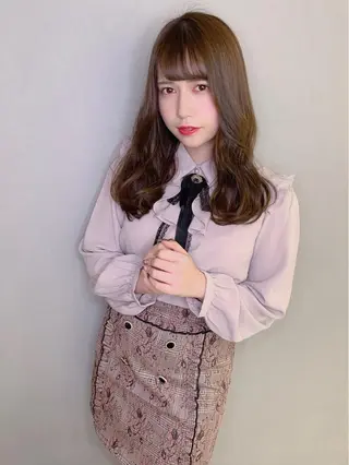 ロング 澤村 志織のヘアスタイル