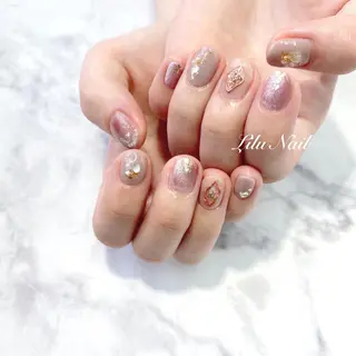 ネイル モチの良さ◉ フィルインネイル♡のネイルデザイン