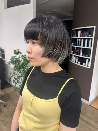 ショート カラー ヘアアレンジ 髪質改善/韓国風 レイヤー/田村祐樹のヘアスタイル