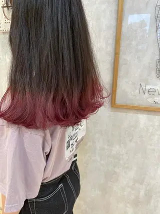 ロング カラー 比嘉 千咲のヘアスタイル