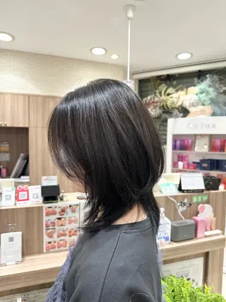 セミロング Miyu🦄ash カット/まつげのヘアスタイル