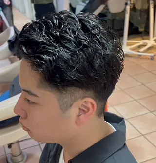 ショート パーマ メンズ 朝3分でキマる 村上陸のヘアスタイル