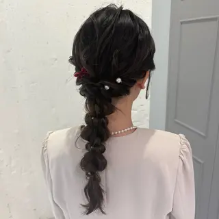 ロング ヘアアレンジ 透明感カラー/まつ毛 パーマ/夏凜のヘアスタイル
