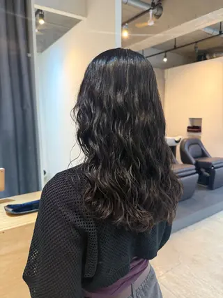 セミロング 🌿朝5分でお洒落 パーマスタイル🌿のヘアスタイル