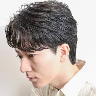 パーマ メンズ 安部 真弘のヘアスタイル
