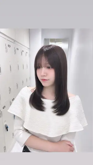 セミロング 🤍透明感艶カラ ー🫧あこ🎀のヘアスタイル