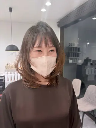 ミディアム CIEN lime YASUのヘアスタイル