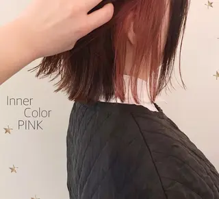 ミディアム カラー 市川 千夏のヘアスタイル