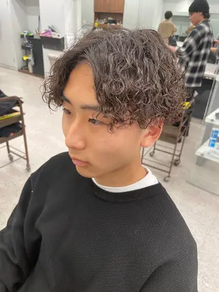パーマ メンズ 京都河原町 メンズパーマ助川龍哉のヘアスタイル