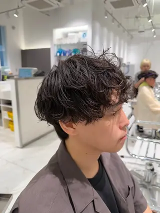 ショート パーマ メンズ 村泉 心のヘアスタイル