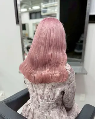 ロング カラー ハイトーンカラー💞 くるみ🎀のヘアスタイル
