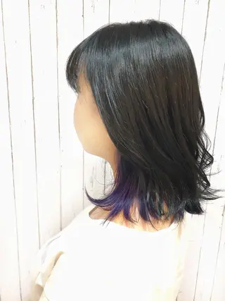ミディアム カラー ナチュラルスタイル/ 透明感カラー/比嘉のヘアスタイル