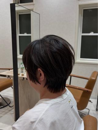 ショート ⭐️うる艶カラー 募集　まゆ⭐️のヘアスタイル
