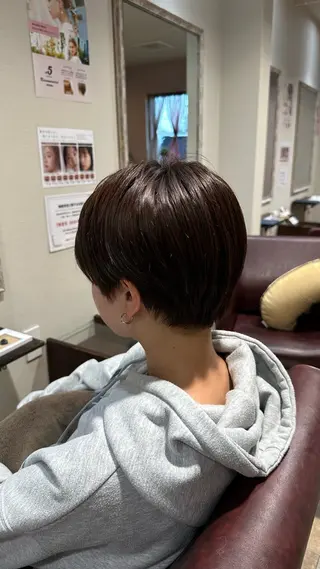 ショート 柔らかいbeige ¦韓国¦🩰マユ🩰のヘアスタイル