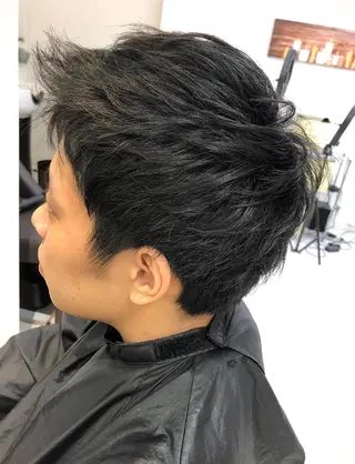 ショート カラー パーマ ヘアアレンジ メンズ メンズ似合わせ🪞 kotoriのヘアスタイル