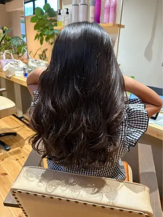 ミディアム パーマ 林 晃輔のヘアスタイル