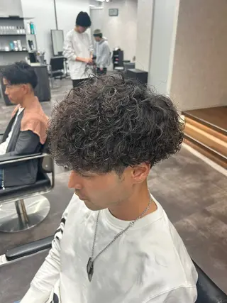 ミディアム パーマ メンズ 🐠メンズ特化🐠 井上風冴のヘアスタイル