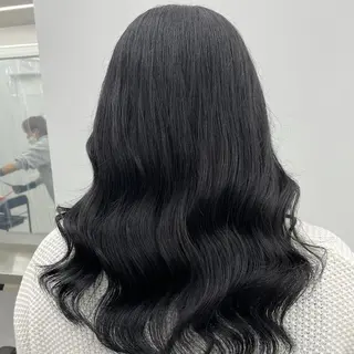 ロング カラー ヘアアレンジ 縮毛矯正/髪質改善/ ブリーチ毛/木元渓太のヘアスタイル