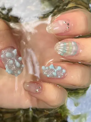 ネイル nano/きもかわ nail🐬🫧のネイルデザイン