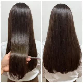 ロング ショート✨縮毛矯正 メゾンカシミヤ宮崎のヘアスタイル