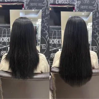 ロング カラー ANKH CROSS ゆうかのヘアスタイル