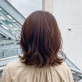 ミディアム カラー 🩵ブリーチカラー MIORI🩵のヘアスタイル