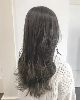 セミロング カラー ヘアアレンジ GiseL天神カラー 髪質改善/ブリーチのヘアスタイル