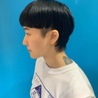 ショート メンズ ウルフ、レイヤー 、メンズカットSHOのヘアスタイル