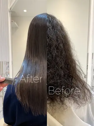セミロング Watai 艶髪 當間 大知のヘアスタイル