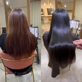 ロング カラー 韓国ヘア/ 髪質改善特化谷名勇輝のヘアスタイル