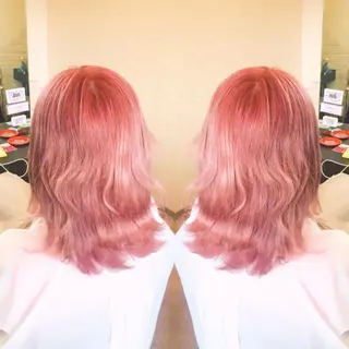 ロング カラー ハイトーン/ブリーチ ルミエール/新栄/栄のヘアスタイル