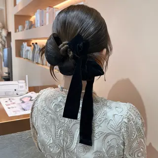 ロング ヘアアレンジ ✨カチモリ✨レイヤー 韓国ヘア🇰🇷ゆいのヘアスタイル