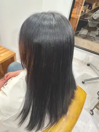 セミロング 山﨑 雅史のヘアスタイル