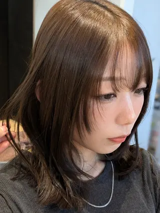 ミディアム 韓国レイヤーカット なつき🫧のヘアスタイル