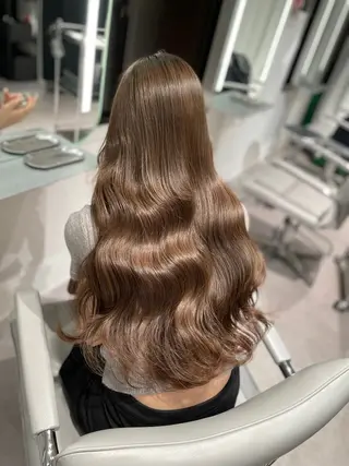 ロング 透明感巻ける縮毛矯正 可愛いStyle杏琉のヘアスタイル