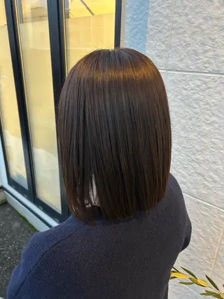 ミディアム カラー 韓国風透明感カラー✨ 播磨茉侑のヘアスタイル