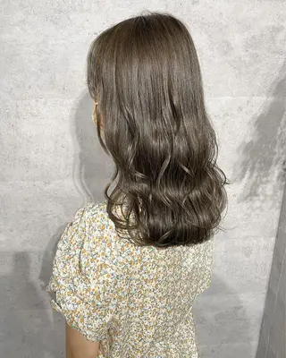 ミディアム カラー YU-KA ✂︎Rico.のヘアスタイル