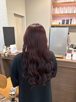 ロング カラー あべ ゆうかのヘアスタイル