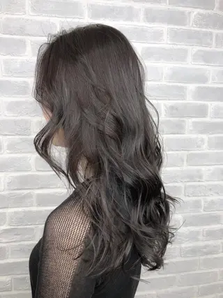 セミロング カラー 【透明感、艶髪】西村 有司のヘアスタイル