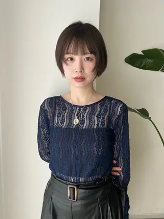 ショート 似合わせ🌿/ 透明感カラー/小由葵のヘアスタイル