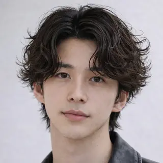 パーマ メンズ メンズ清潔感のプロ 💈メンズパーマ藤田のヘアスタイル